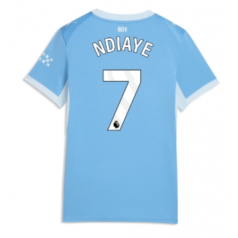 Manchester City Iliman Ndiaye #7 Maglia Gara Casa Repliche 2026-27 Donna Maniche Corte